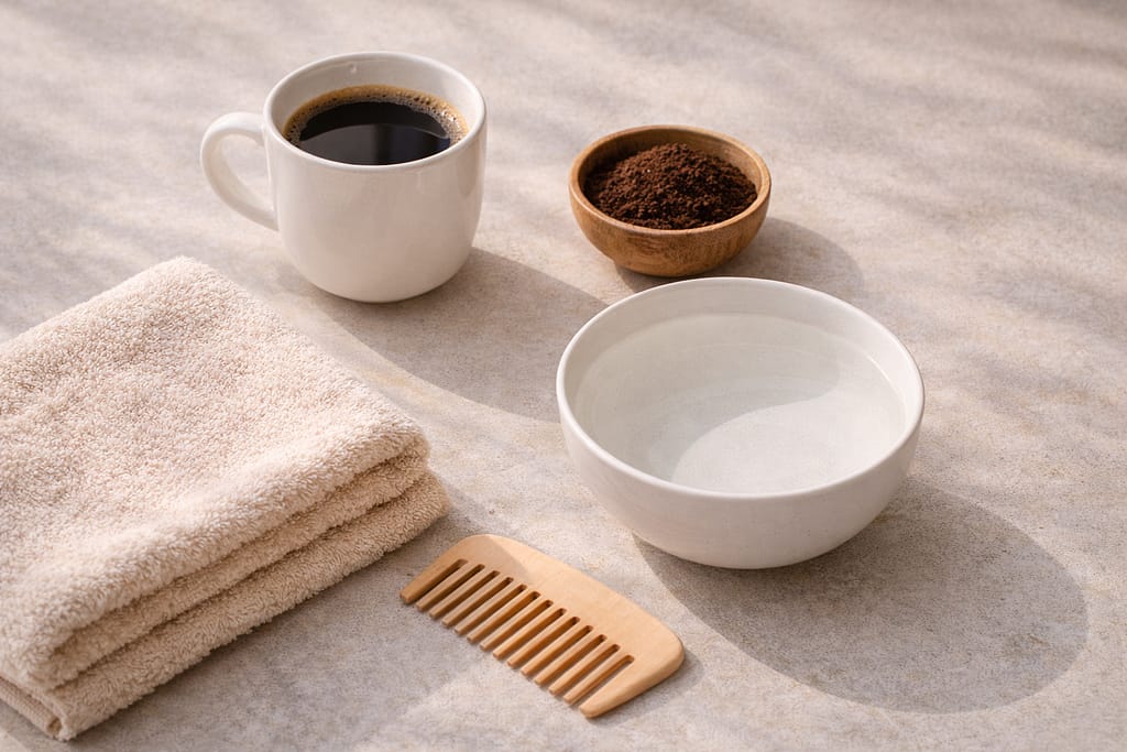coffee for hair growth and shine